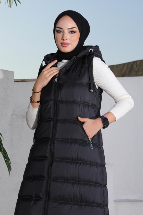  Dolumlu Şişme Yelek Siyah 5140