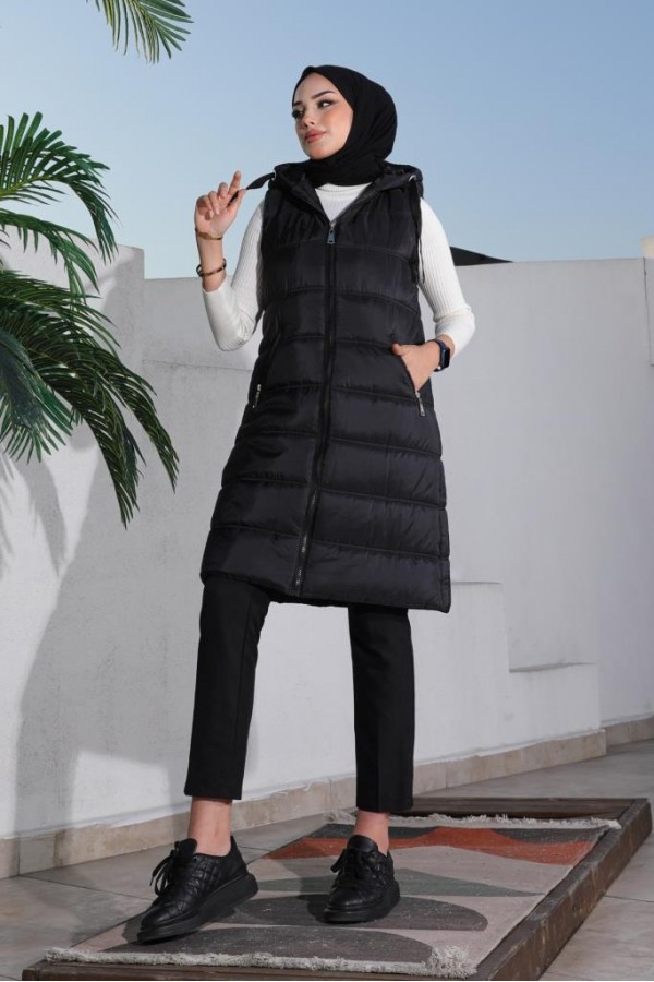  Dolumlu Şişme Yelek Siyah 5140