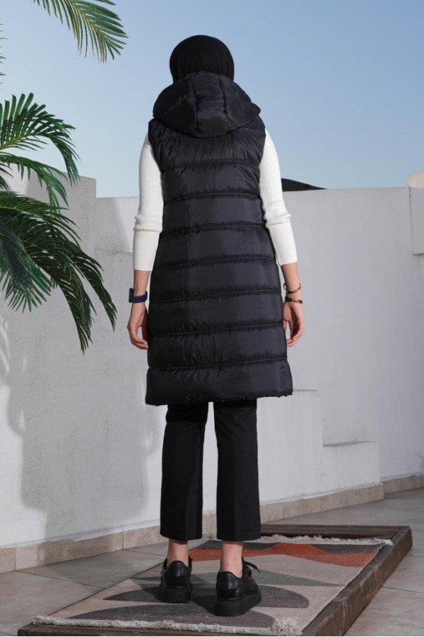  Dolumlu Şişme Yelek Siyah 5140