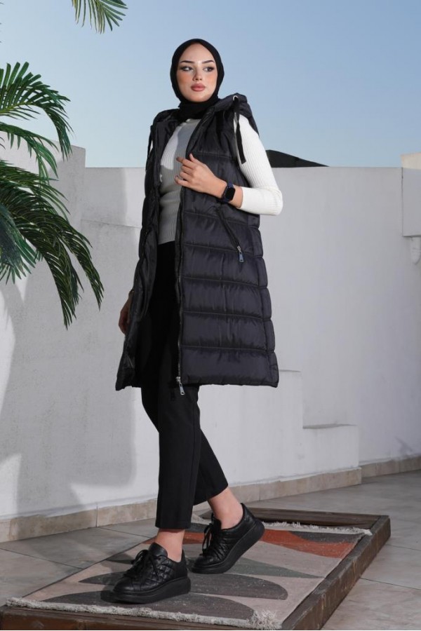 Dolumlu Şişme Yelek Siyah 5140