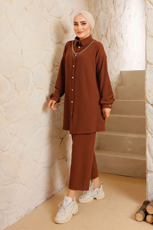  İkili Takım Kahverengi 2832
