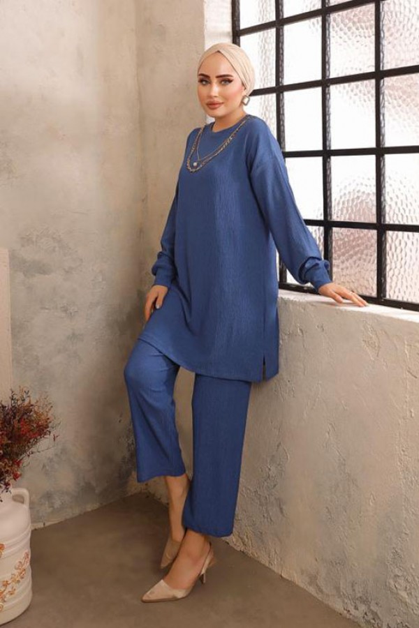 Tesettür İkili Takım İndigo 2943 Tesettür İkili Takım İndigo 2943