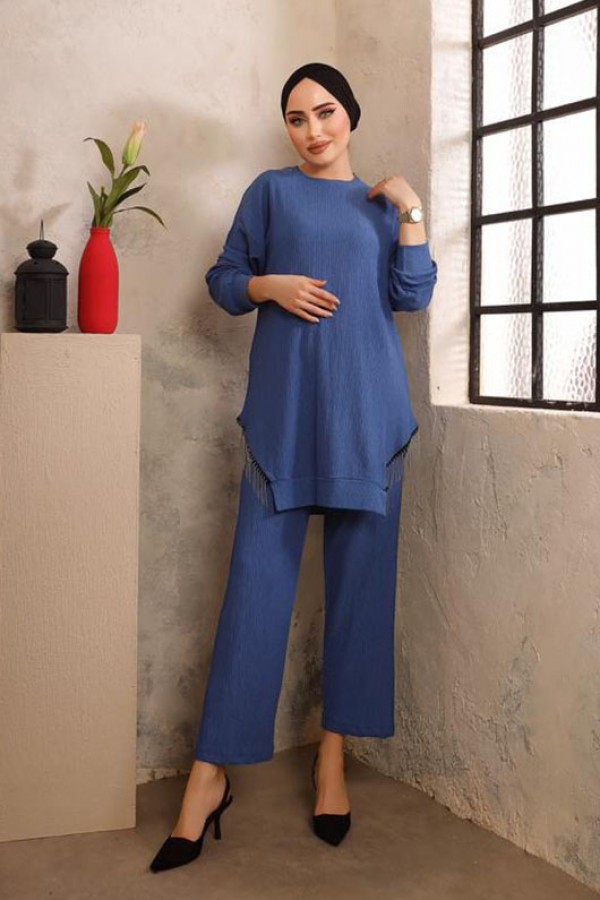  Tesettür İkili Takım İndigo 2942
