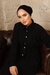  Tesettür İkili Takım Siyah 2944