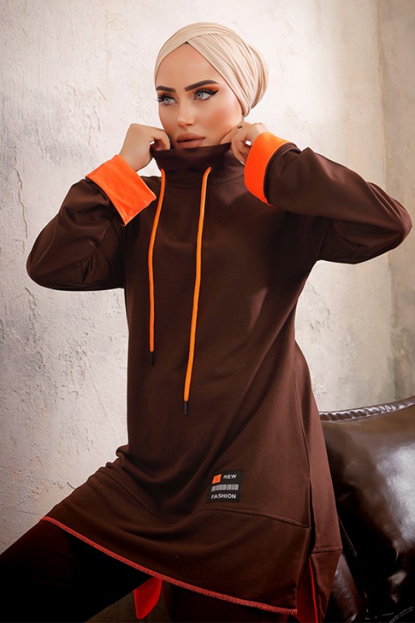  İkili Takım Kahverengi 2916