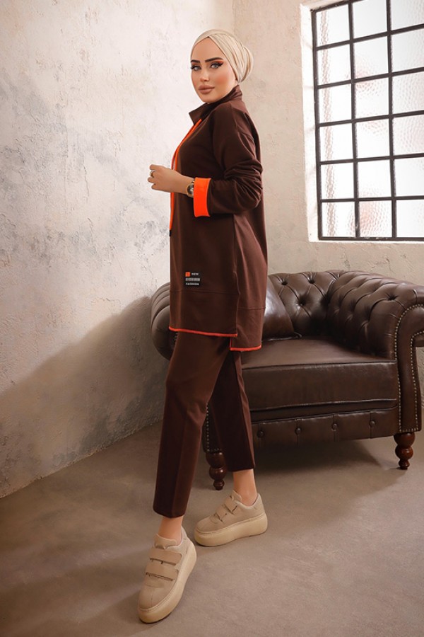  İkili Takım Kahverengi 2916