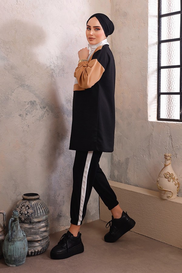  Parçalı İkili Takım Siyah 2985