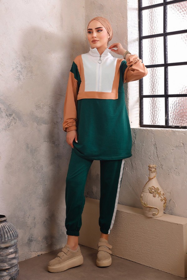  Parçalı İkili Takım Yeşil 2985