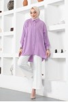  Çift Cepli Gömlek Lila 61544