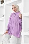  Çift Cepli Gömlek Lila 61544