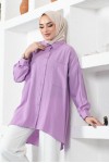  Çift Cepli Gömlek Lila 61544