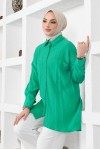  Çift Cepli Gömlek Yeşil 61544