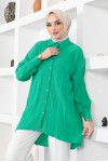  Çift Cepli Gömlek Yeşil 61544