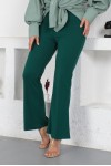 206 İspanyol Paça Kumaş Pantolon Zümrüt Yeşili