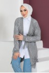 Mevsimlik Hırka Gri 2462 Mevsimlik Hırka Gri 2462