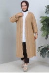  Tesettür Triko Hırka Camel 2454