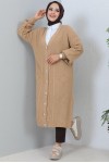  Tesettür Triko Hırka Camel 2454