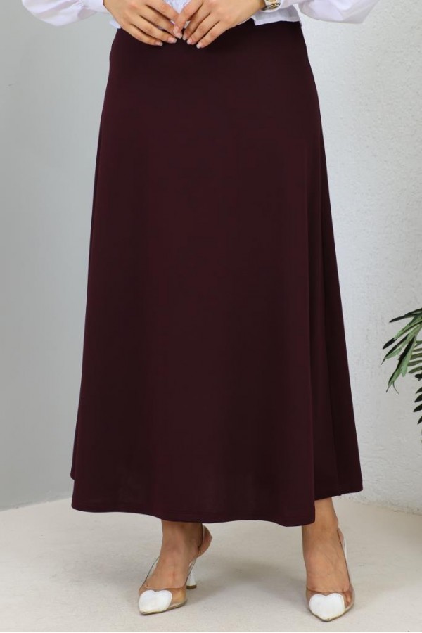  Mevlana Tesettür Etek Mürdüm 211