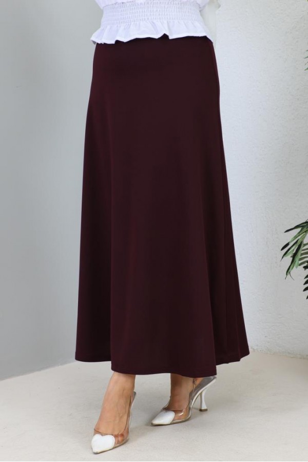  Mevlana Tesettür Etek Mürdüm 211