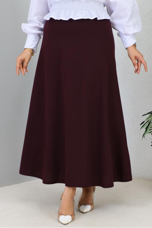  Mevlana Tesettür Etek Mürdüm 211