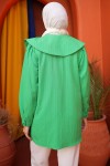 2063 Yakalı Gömlek Benetton Yeşili