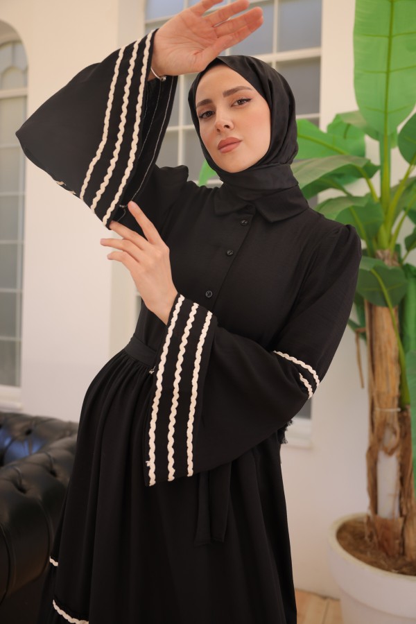Biyeli Elbise Siyah 2035 Biyeli Elbise Siyah 2035