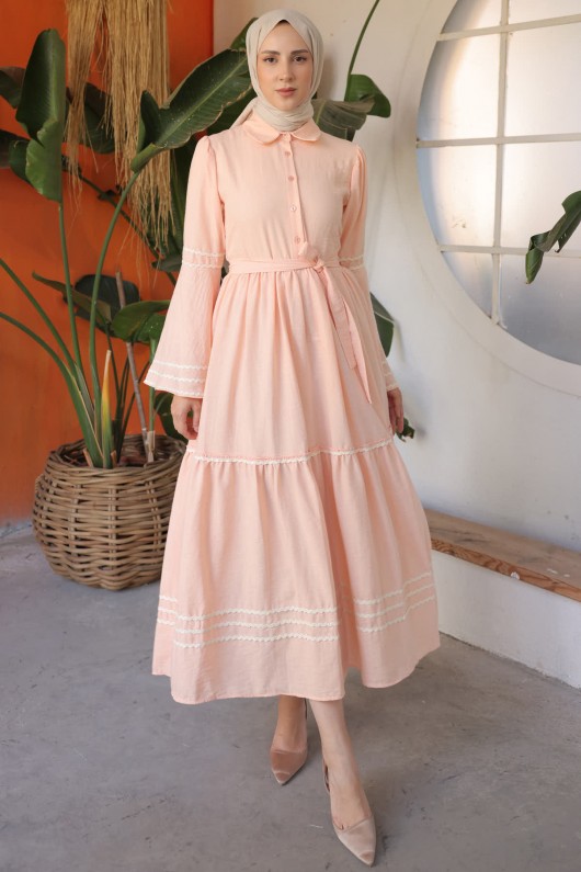 Biyeli Elbise Somon 2035  Biyeli Elbise Somon 2035