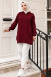 11035-59 Fitilli Triko Tunik Bordo