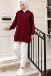 11035-59 Fitilli Triko Tunik Bordo