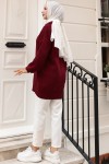 11035-59 Fitilli Triko Tunik Bordo