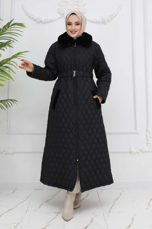 Kapitone Şişme Mont Siyah 4904 Kapitone Şişme Mont Siyah 4904