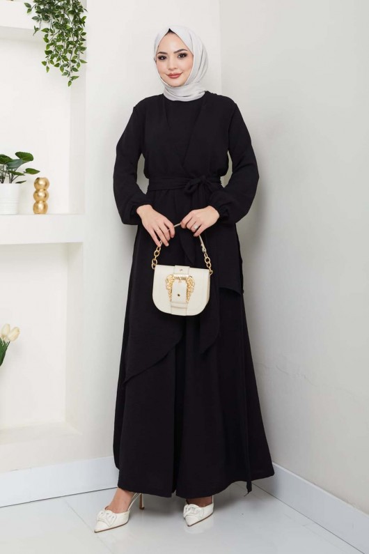 Tesettür İkili Takım Siyah 4743