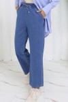 Beli Lastikli Kot Pantolon Mavi 4083