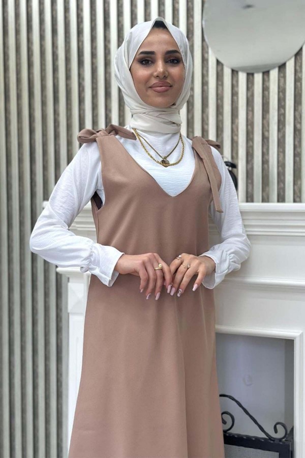 Gömlek + Ji̇le Elbi̇se Bej 4678 Gömlek + Ji̇le Elbi̇se Bej 4678