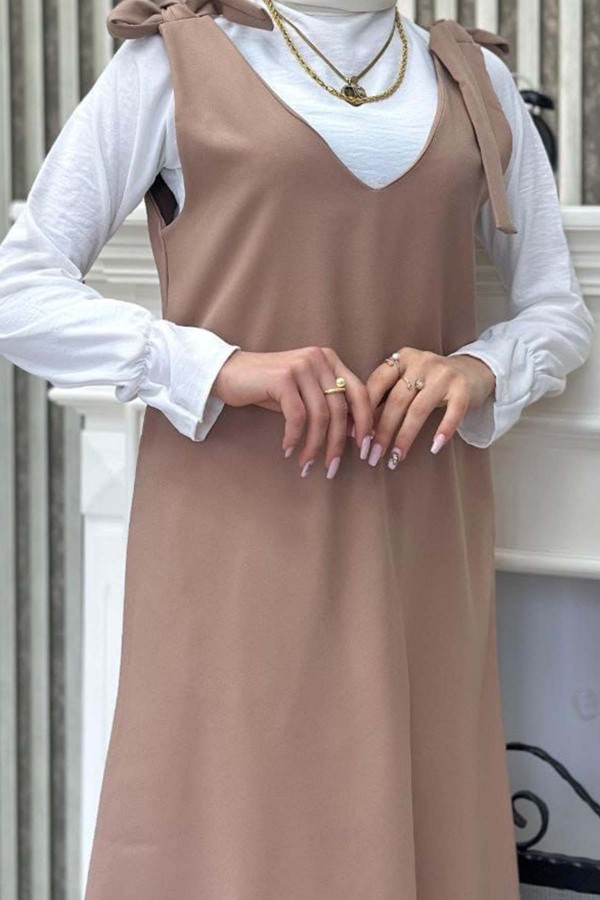 Gömlek + Ji̇le Elbi̇se Bej 4678 Gömlek + Ji̇le Elbi̇se Bej 4678