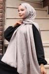 Desenli Jakarlı Şal Gri H102 Desenli Jakarlı Şal Gri H102