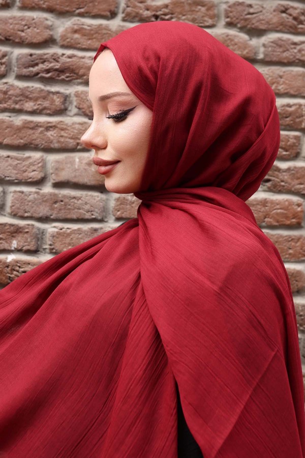 Pamuklu Şal Bordo H101 Pamuklu Şal Bordo H101
