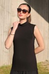 Kolsuz Penye Body İçlik Siyah 4839