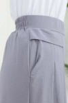 Geniş Paça Pileli Pantolon Gri 6718 Geniş Paça Pileli Pantolon Gri 6718