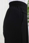Geniş Paça Pileli Pantolon Siyah 6718 Geniş Paça Pileli Pantolon Siyah 6718