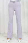 Kemerli İspanyol Paça Pantolon Gri 6538 Kemerli İspanyol Paça Pantolon Gri 6538