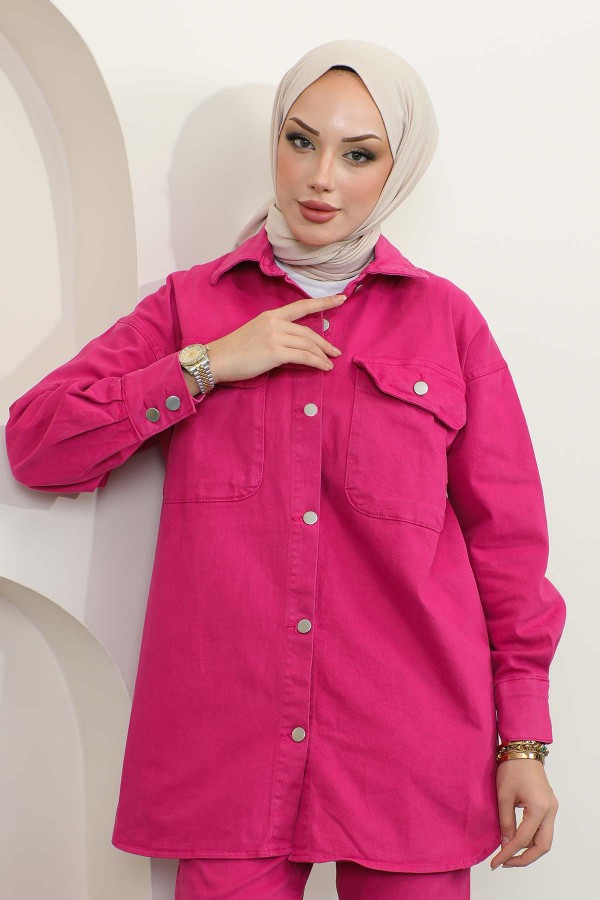 Spor Kot Ceket Fuşya 6175 Spor Kot Ceket Fuşya 6175