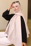 Desenli Jakarlı Şal Bej İpk108 Desenli Jakarlı Şal Bej İpk108
