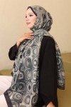 Desenli Şal Siyah-Haki İpk112 Desenli Şal Siyah-Haki İpk112
