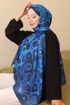 Desenli Şal Saks Siyah İpk112 