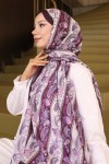 Etnik Desenli Şal Mor İpk115 