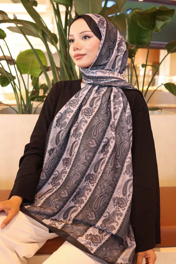 Etnik Desenli Şal Siyah İpk115 Etnik Desenli Şal Siyah İpk115