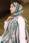 Etnik Desenli Şal Zümrüt Yeşili İpk115 Etnik Desenli Şal Zümrüt Yeşili İpk115