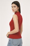 Balıkçı Yaka Triko Body N3238 Kırmızı