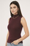 Balıkçı Yaka Triko Body N3238 Mürdüm